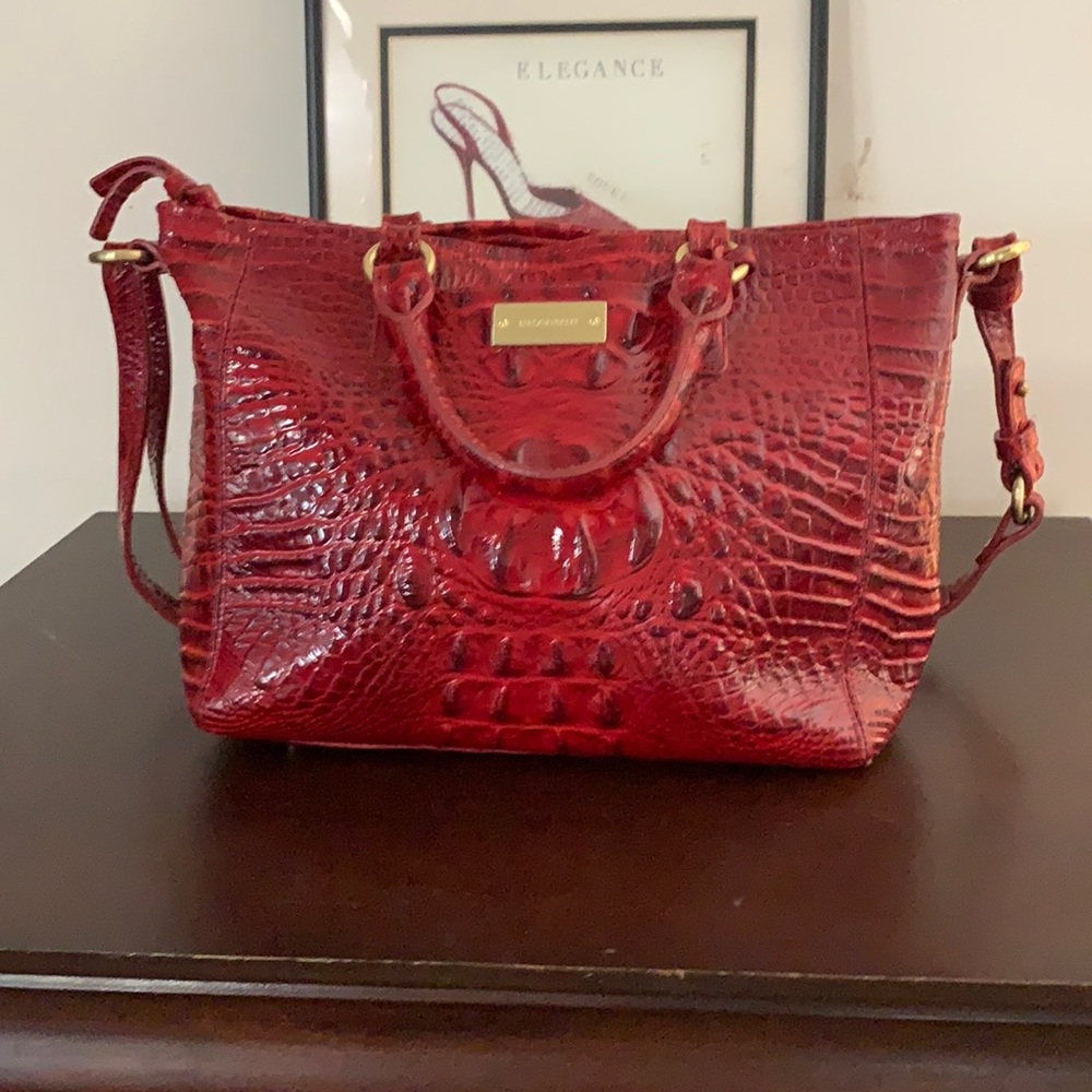 Brahmin red shoulder bag.
